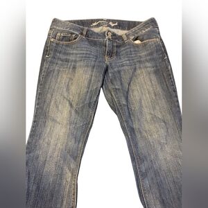 Vintage Women 2009 American Eagle Jeans Artist Flare Stretch Sz 10 Short